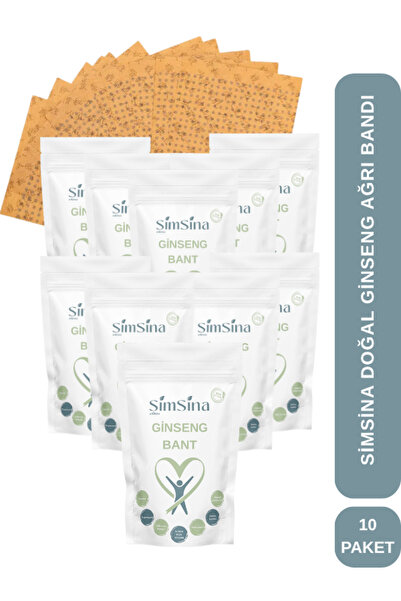 Simsina Ginseng Ağrı Bandı ile Anında Konfor ve Kalıcı Rahatlama 250 Adet Gin...