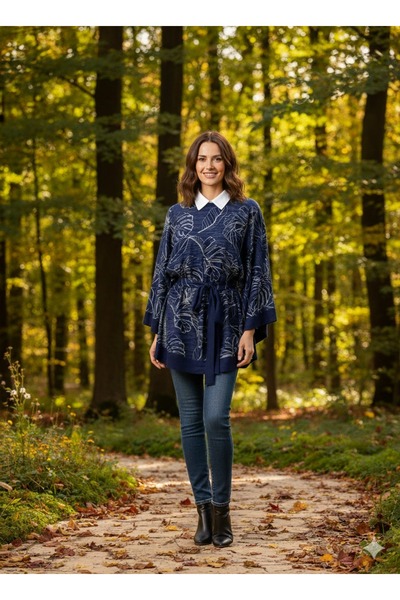 tarzınısec Yeni Sezon Rahat Modern Mira Oversize Panço / Tesettür Tunik - Panço