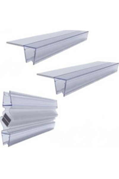 Yıldırım Duş Temper Cam Duşakabin Fitili 5mm Ve 6mm Uyumlu Şeffaf Mıknatıslı Suluk