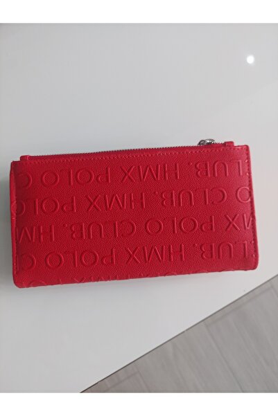 Polo Rose Red Wallet (with Phone Compartment)