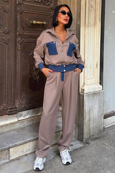 THE VOLER Jean Garnili kamionos galléros modális öltöny 10251 R6-A-K1