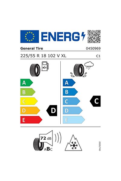 GENERAL 225/55 R18 102V Snow Grabber Plus Üretim 2023 Oto Kış Lastiği