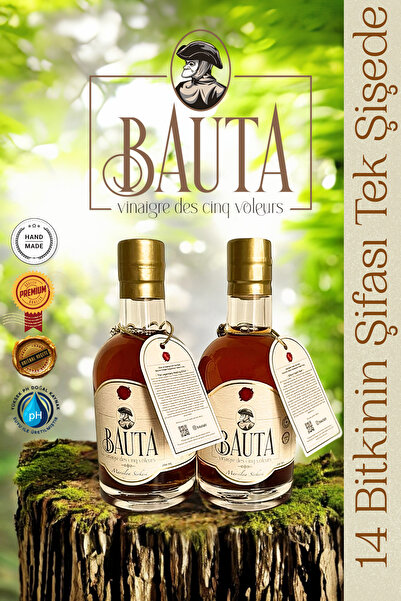 BAUTA Vinaigre des cinq voleurs Bauta Marsilya Sirkesi 200ML x 2'li Paket (BE...