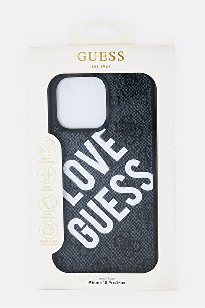 Guess iPhone 16 Pro Max Brand Logo Protective Case, Black