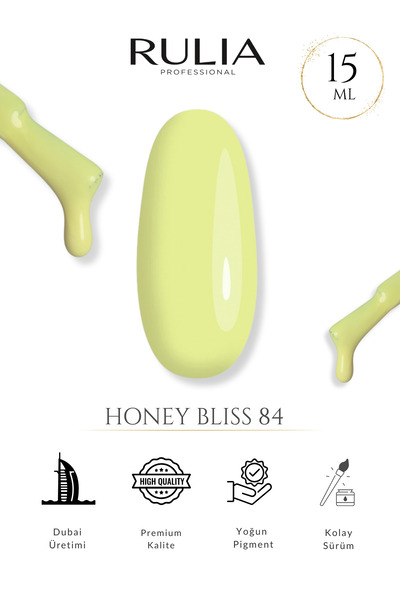 Rulia Professional Rulia Kalıcı Oje Honey Bliss 84 - 15 ml - Made in Dubai - ...