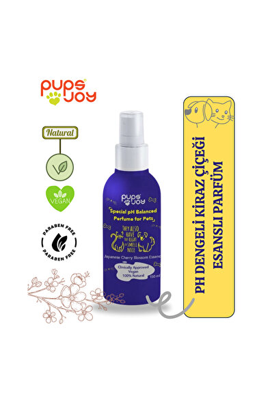 pupsjoy Evcil Hayvanlara Özel pH Dengeli Parfüm Japon Kiraz Çiçeği Esanslı