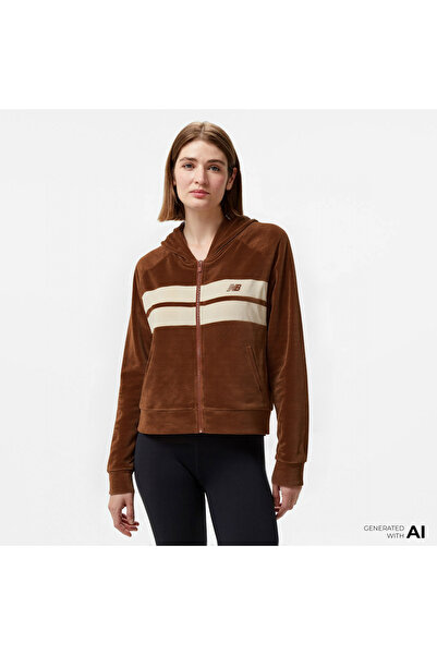 New Balance Lifestyle Kadın Kahverengi Ceket