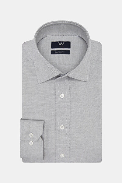 W Collection BEYAZ GABARDİN KLASİK GÖMLEK