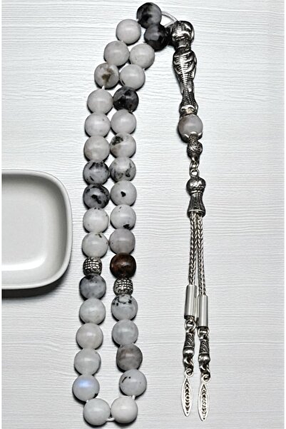 Taş-Mir سبحة من الحجر الطبيعي الأصلي مكونة من 33 حبة