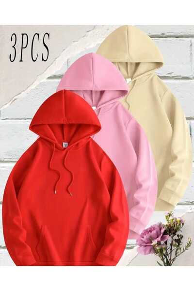 blackbonds Set de 3 hanorace cu glugă Advantage