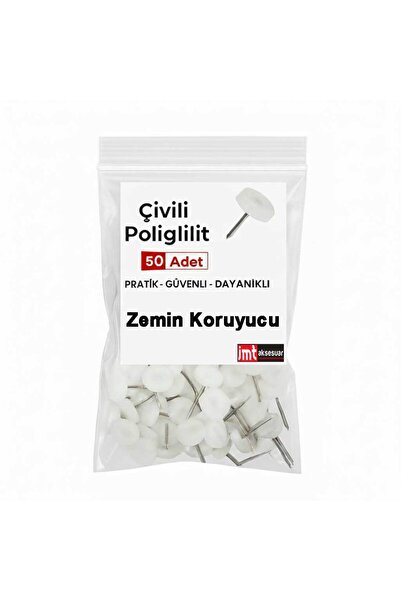 İMT AKSESUAR PLASTİK ÇİVİLİ POLİGİLİT MASA SANDALYE MOBİLYA AYAKLARI İÇİN ZEM...