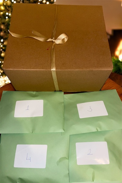 Agleam 4 Zarflı Mini Advent Calendar | Sonbahar Hediye Kutusu – El Yapımı Bal...