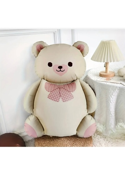 ALYA Parti Ayıcıklı Kelebek Folyo Balonlu Bol Balonlu Kelebek Doğum Günü Konsepti Doğum Günü Set