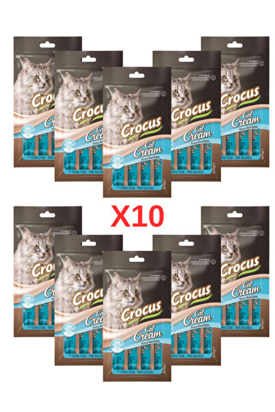 Crocus TON BALIKLI KREMA KEDİ ÖDÜLÜ 4X15 GR. 10 ADET