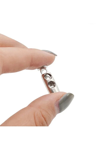 İsmet toka 10 adet - Silindir Kilit Yay Toka Stoper İki Delik Siyah - Metal A...