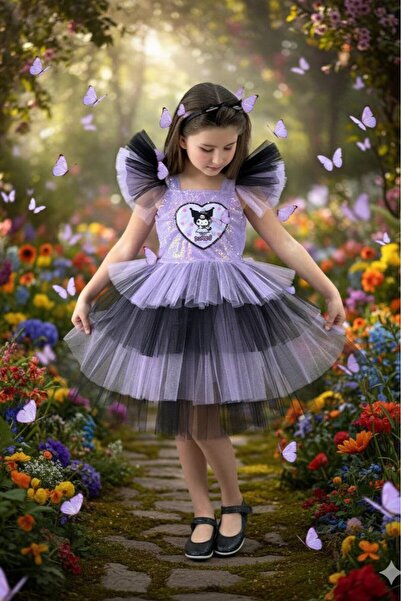 ABİYEKİDS Στολή Kuromi και Στολή για Πάρτυ ABY202