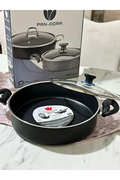 EVİNDA Titanyum soft kulp 32 basık tencere