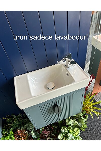 TURKUAZSERAMİK Cerastyle Sharp 60 x 30 cm Sağdan Delikli Mini Lavabo