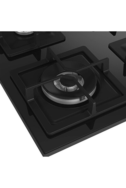 Arçelik OCD K 651 DWYS Gazlı Cam Tablalı Ocak Siyah