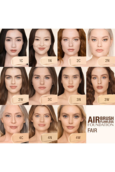 charlotte tilbury كريم أساس شارلوت تيلبوري إيربراش فلوليس 30 مل ( 3 Cool )