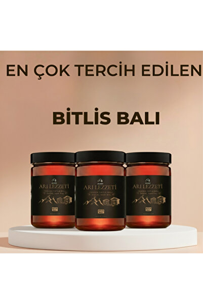 Arı Lezzeti Bitlis Yayla Süzme Balı 812 Prolin 860gr X 3 (DOĞAL,HAKİKİ)