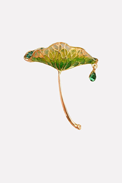 Stelart Ginkgo Biloba Yaprak Broş