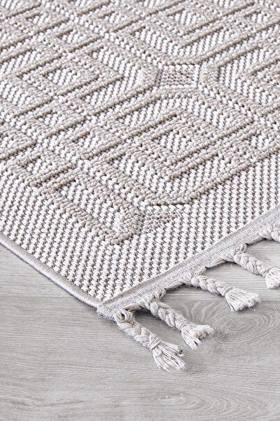 SİMEREV HALI HOME CONSEPT Bukle Sisal İnce Dokuma Halı Hav Vermeyen Salon Çoc...