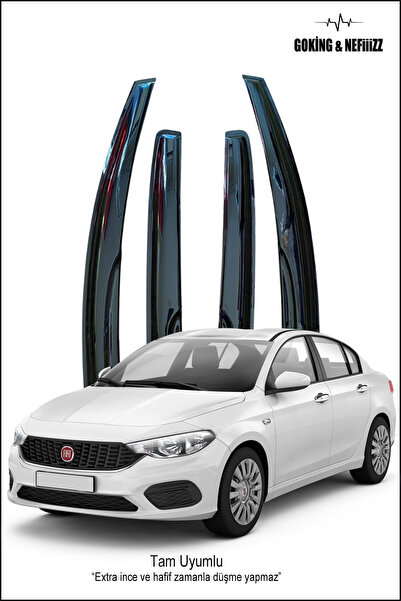 Goking Fiat Egea Rüzgarlık 2015-2024 Mügen Cam Rüzgarlığı 4lü Takım - Extra İ...