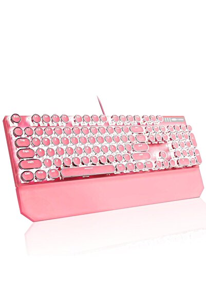 Timebox Mechanical Gaming Keyboard, LED lighting, 104 low key keys, wired and Removable Magnetic Wrist Rest