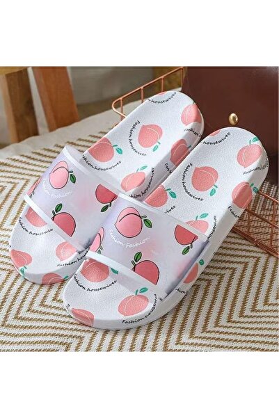 huitich Peach Print Fashion Slide Sandals 36-37