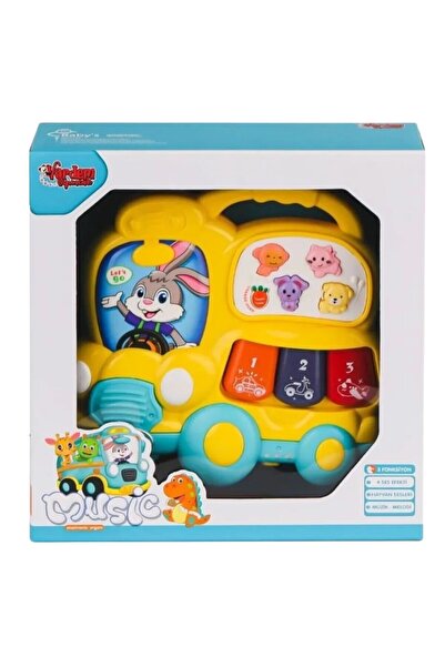 Vardem BEBEK PİYANOSU OTOBÜS  IŞIKLI MÜZİKLİ KUTULU 12M+