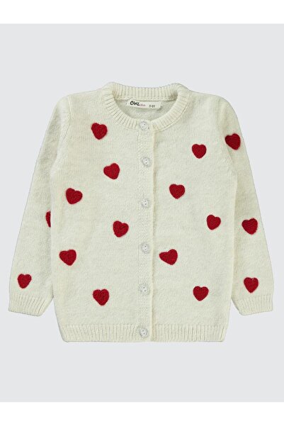 Civil Girls Kız Çocuk Hırka 2-5 Yaş Ekru