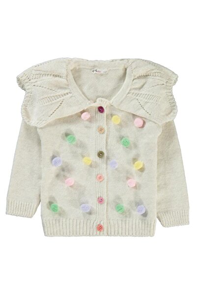 Civil Girls Kız Çocuk Hırka 2-5 Yaş Ekru