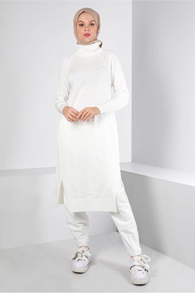 Alvina YIRTMAÇ DETAYLI BASIC TRİKO TUNİK 43160