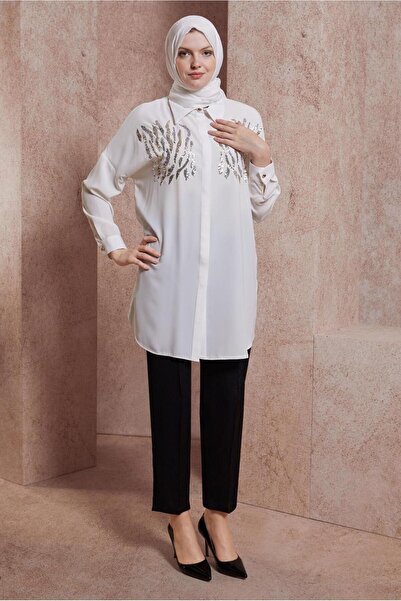 Alvina Πουκάμισο γιακά με λεπτομέρεια τουνίκ 44569