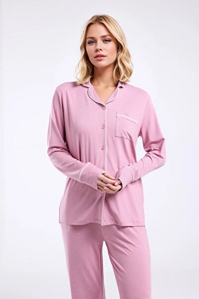 Pierre Cardin Women's Clothing Boxed Viscose 2-Piece Shirt Pajama Set Ol.Pc.8986.001