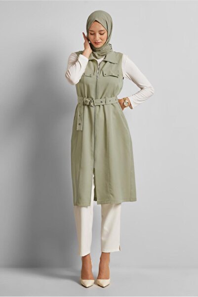Alvina Belted Lyocell Vest 45645