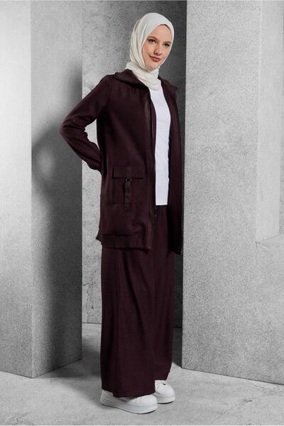 Alvina 45174 Model Zippered Pants Set