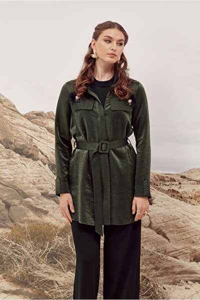 Alvina Belted Brooch Tunic 46036