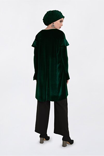 Alvina VOLAN DETAYLI KADİFE TUNİK 4789-1