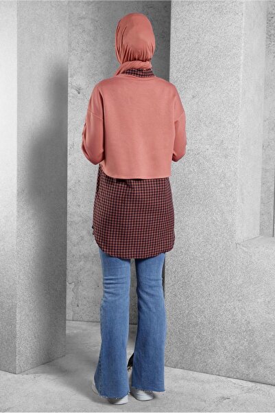 Alvina Shirt Collar Double Tunic - 45247