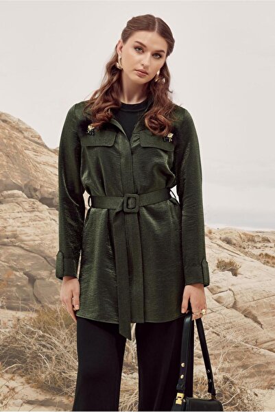 Alvina Belted Brooch Tunic 46036