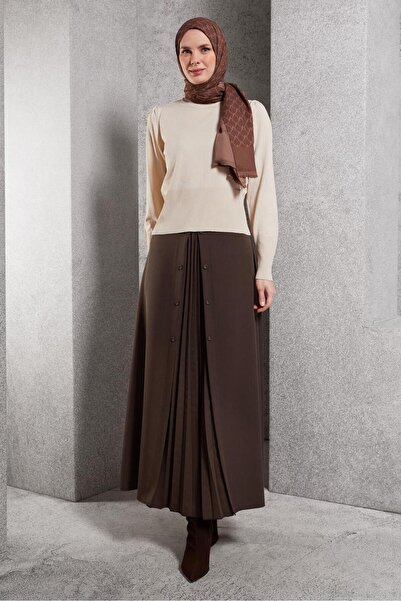 Alvina PİLİSE DETAYLI ETEK 60637