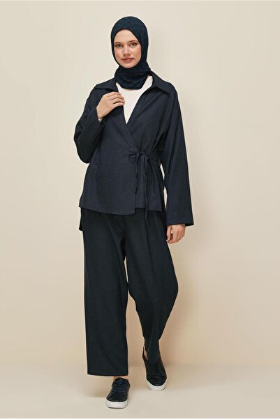 Alvina Tie-Up Detail Pants Suit 46045