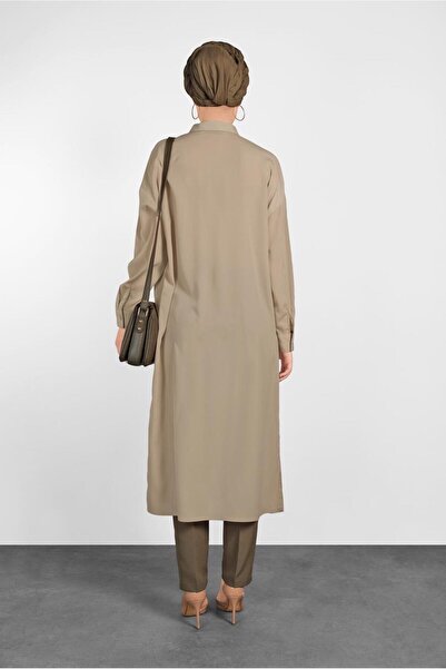 Alvina Buttoned Tunic with Side Slips 4435
