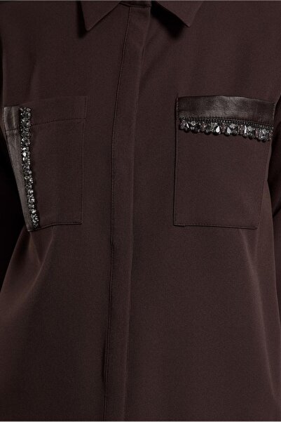 Alvina Shirt Collar Saw Tunic 45154