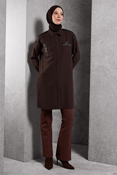 Alvina Shirt Collar Saw Tunic 45154