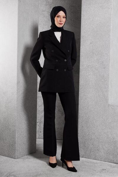 Alvina Double-Breasted Collar Pants Suit 30509