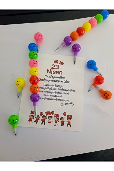 Lilamor Welcome to the Class of 15 Pieces April 23 Emoji Egg-Laying Pencil