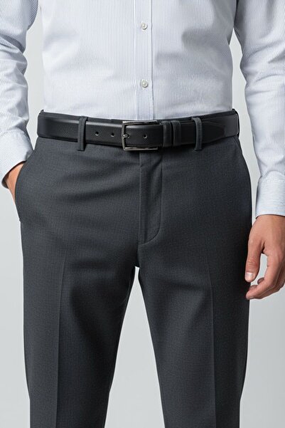 Gesa Ανδρική κλασική ζώνη από τεχνητό δέρμα 3,5 cm